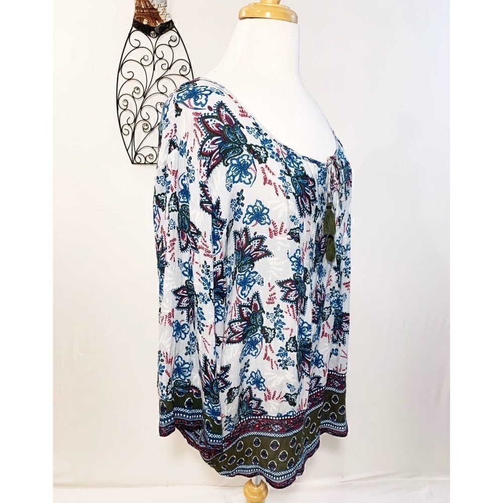 NWOT Great Northwest Indigo Blouse (XL) - Picture 6 of 12